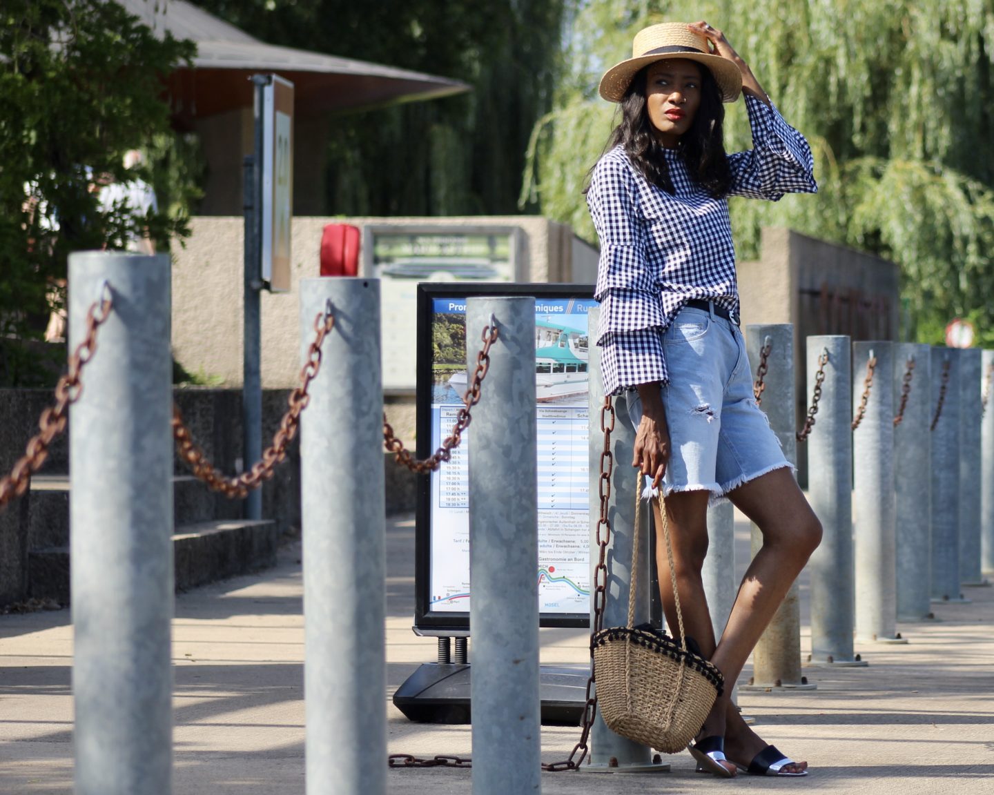 RUFFLED GINGHAM featuring ZAN.STYLE