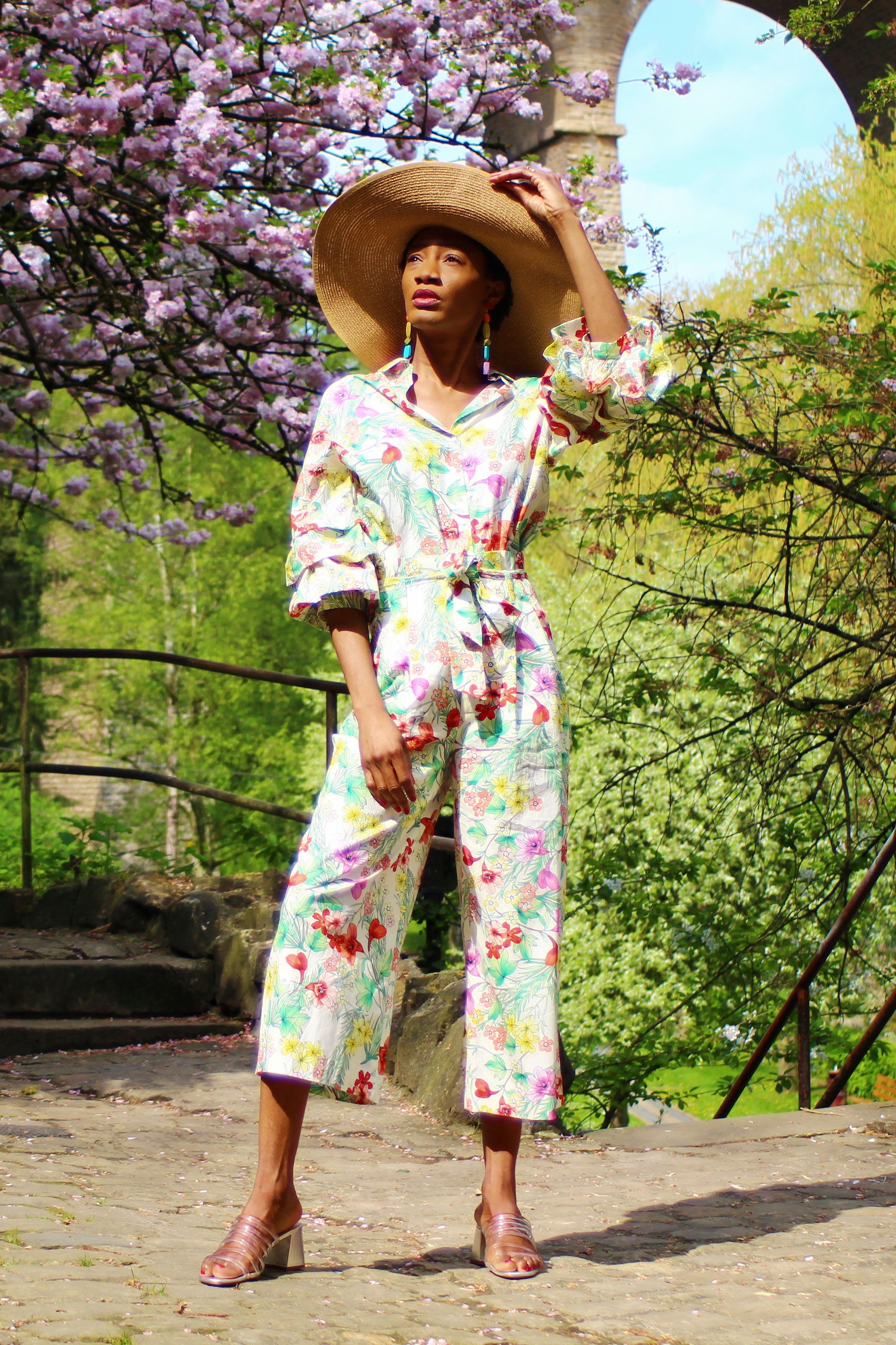 spring summer matching floral set